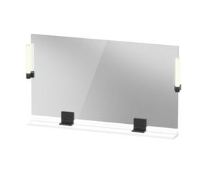 Duravit Duravit Miroir LED 9 W Sivida 125x65x3,6mm, blanc, lumière naturelle, acier, grand noir Quantité:1