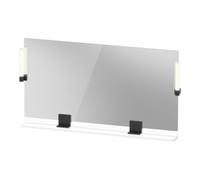 Duravit Duravit Miroir LED 9 W Sivida 133x65x3,6mm, blanc, avec interrupteur, au, stl, gris noir Quantité:1