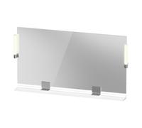 Duravit Duravit Miroir LED 9 W Sivida 133x65x3,6mm, blanc chaud, alu, acier, chrome brillant Quantité:1