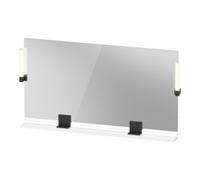 Duravit Duravit Miroir LED 9 W Sivida 133x65x3,6mm, blanc chaud, alu, verre, noir Quantité:1