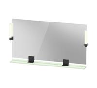 Duravit Duravit Miroir LED 9 W Sivida 133x65x3,6mm, gris, mat, lumière, au, acier, noir Quantité:1
