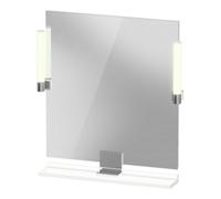Duravit Duravit Miroir LED 9 W Sivida 65x65x3,6 cm, blanc, avec interrupteur, au, acier, chromé Quantité:1
