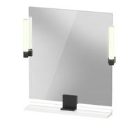 Duravit Duravit Miroir LED 9 W Sivida 65x65x3,6 cm, blanc chaud, au, stl, gris anthracite Quantité:1