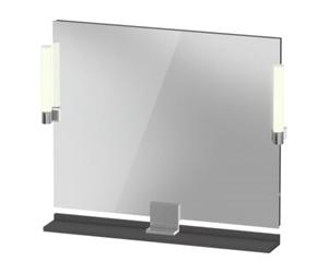 Duravit Duravit Miroir LED 9 W Sivida 85x65x3,6 cm, gris, gauche, automatique, acier, chromé Quantité:1