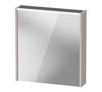Duravit Duravit Miroir LED D-Code 2.0 m SD T E 65x70x5cm, lumière froide, gauche, taupe mat Quantité:1