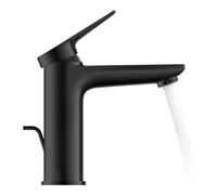 Duravit Duravit Mitigeur lavabo M Wave, bec 122 mm, tirette, noir mat Quantité:1