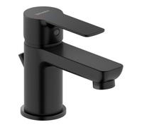 Duravit Mitigeur lavabo S D‑Code DC1013001046 FreshStart, MinusFlow, avec tirette, noir mat
