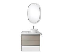 Duravit Mitigeur de lavabo Wave WA1040002070, inox brossé, saillie 176 mm, sans garniture de vidange