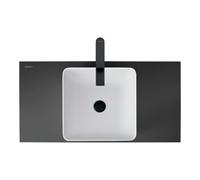 Duravit Tulum mitigeur lavabo TU1040002046 sans tirant garniture de vidange , projection 155mm, noir mat