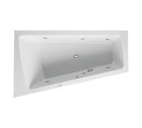 Duravit Duravit Paiova baignoire balnéo 170x100 cm, jet, version EB, 1 RS gauche, blanc Quantité:1