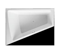 Duravit Whirlpool Paiova 1800x1400mm version encastrÃ©e, dossier inclinÃ© Ã gauche, cadre, ensemble de vidange et de trop-plein, systÃšme de ventilation - 760216000AS0000