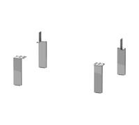 Duravit Duravit Pied de socle 15,2x4,4x1 cm, chrome, lot de 4 Quantité:1