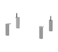 Duravit Base en L, aluminium mat, 4 pièces, 70x65 mm, UV999200000