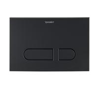 Duravit Duravit Plaque de commande DuraSystem 21,7x14,7 cm, méc., pour WC A1, noir mat Quantité:1