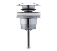 Duravit Duravit Push-Open-Bonde pour lavabos avec trop-plein, chrome Quantité:1