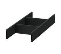 Duravit Duravit Rangement intérieur Qatego alu, noir diamant, 10,5x37,1x5,5 cm Quantité:1