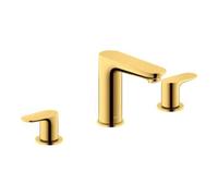 Duravit Duravit Robinet lavabo 3 trous Wave, bec 129 mm, or poli Quantité:1