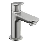 Duravit Robinet au sol Wave WA1080002070 – saillie 90 mm – sans vidage – acier inoxydable brossé