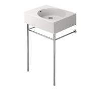 Duravit Duravit Scola Lavabo universel 61,5x46 cm, évacuation avant, avec trop-plein, évacuation, robinetterie droite, blanc Quantité:1