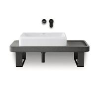 Duravit Duravit Set console lavabo Qatego 100x45x90 cm, avec robinetterie, console, lavabo poli Quantité:1