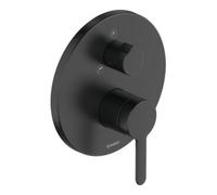 Duravit Duravit Set de montage prêt C.1 Mitigeur bain encastré, rond, avec inverseur, noir mat Quantité:1