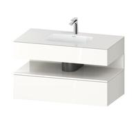 Duravit Duravit Set meuble lavabo encastré Qatego 100x55x60 cm, blanc brillant, console sous lavabo Quantité:1