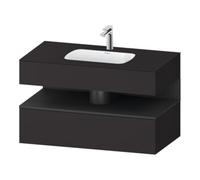 Duravit Duravit Set meuble lavabo encastré Qatego 100x55x60 cm, gris m/Gr mat, console Quantité:1