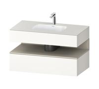 Duravit Duravit Set meuble lavabo encastré Qatego 100x55x60cm, T m/bl mat, console sous-lavabo Quantité:1