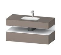 Duravit Duravit Set meuble lavabo encastré Qatego 120x55x60 cm, blanc mat, sous-lavabo console Quantité:1