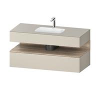 Duravit Duravit Set meuble lavabo encastré Qatego 120x55x60 cm, E Ma/t mat, console sous-lavabo Quantité:1