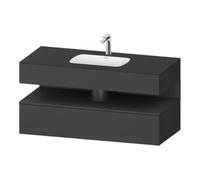 Duravit Duravit Set meuble lavabo encastré Qatego 120x55x60 cm, gris, Kon-WTU, niche Quantité:1