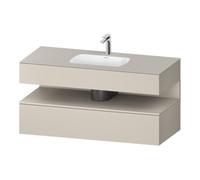 Duravit Duravit Set meuble lavabo encastré Qatego 120x55x60 cm, taupe, meuble sous-lavabo console Quantité:1