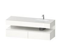 Duravit Duravit Set meuble lavabo encastré Qatego 160x50x60 cm, Kon-WTU, B, B droite, blanc brillant Quantité:1
