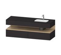 Duravit Duravit Set meuble lavabo encastré Qatego 160x50x60 cm, Kon-WTU, blanc, gris mat Quantité:1