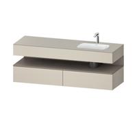 Duravit Duravit Set meuble lavabo encastré Qatego 160x50x60 cm, Kon-WTU, blanc, mat taupe Quantité:1