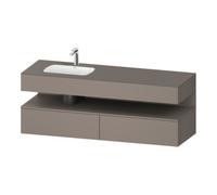 Duravit Duravit Set meuble lavabo encastré Qatego 160x50x60cm, Kon-WTU, lavabo gauche, bas. ma Quantité:1