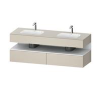 Duravit Duravit Set meuble lavabo encastré Qatego 160x55x60 cm, Kon-WTU, B, blanc mat avec taupe mat Quantité:1