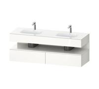 Duravit Duravit Set meuble lavabo encastré Qatego 160x55x60cm, Kon-WTU, niche, blanc brillant Quantité:1