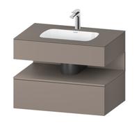 Duravit Duravit Set meuble lavabo encastré Qatego 80x55x60 cm, bas. ma, console sous-lavabo Quantité:1