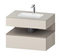 Duravit Duravit Set meuble lavabo encastré Qatego 80x55x60 cm, blanc mat, Kon-WTU, niche Quantité:1