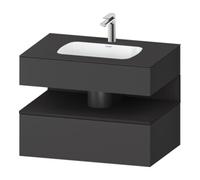 Duravit Duravit Set meuble lavabo encastré Qatego 80x55x60 cm, gris m/Gr ma, sous-meuble console Quantité:1