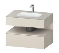 Duravit Duravit Set meuble lavabo encastré Qatego 80x55x60 cm, Tau mat, sous-lavabo console Quantité:1