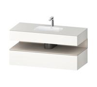 Duravit Duravit Set meuble vasque encastré Qatego 120x55x60 cm, T m/bl mat, console sous-vasque Quantité:1