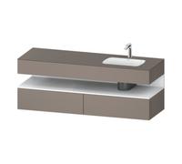 Duravit Duravit Set meuble vasque encastré Qatego 160x50x60 cm, Kon-WTU, droite, blanc mat/bas Quantité:1