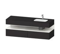 Duravit Duravit Set meuble vasque encastré Qatego 160x50x60cm, Kon-WTU, blanc/gris mat Quantité:1