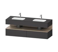 Duravit Duravit Set meuble vasque encastré Qatego 160x55x60cm, Kon-WTU, Ei Marmo/Gra ma Quantité:1