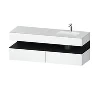 Duravit Duravit Set meuble vasque encastrée Qatego 160x50x60 cm, Kon-WTU, droite, blanc/bois blanc Quantité:1