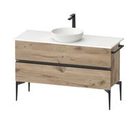 Duravit Duravit Sous-meuble console au sol Sivida 124,5x54,8x47,5 cm, E Marbre, 2 SBK, Couleur noire Quantité:1