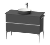 Duravit Duravit Sous-meuble console de lavabo au sol Sivida 104,5x54,8x47,5 cm, gris, 2 tiroirs, G c Quantité:1