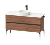 Duravit Duravit Sous-meuble console lavabo au sol Sivida 124,5x54,8x47,5cm, N N, 2 tiroirs, Gr. noir Quantité:1